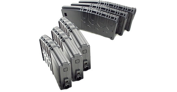 T4 Tactical Low-Cap Magazine-BK (45 Rounds)-6pcs/Box